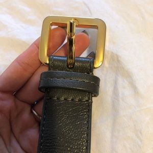 Moschino dark green belt